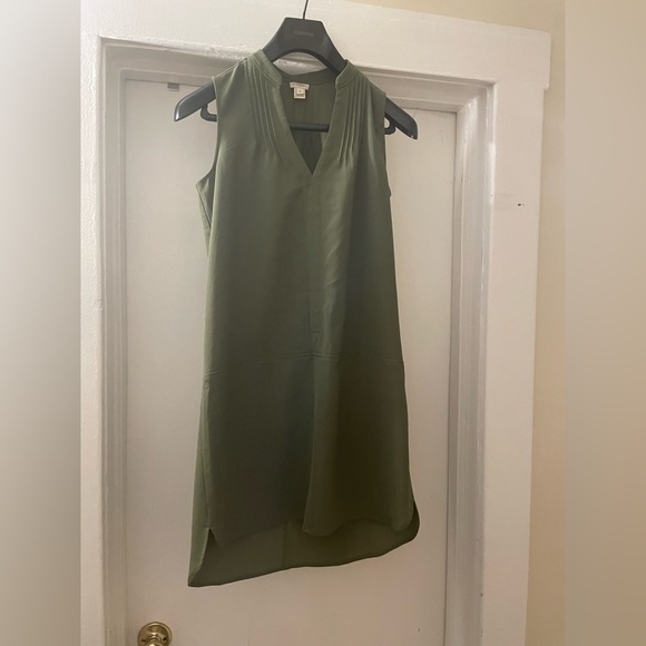 J. crew Forest Green Mini Dress Size 0 - Picture 1 of 7